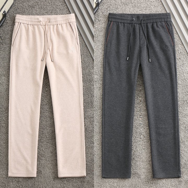 로로피아나   자수 와펜로고 클래식 밴딩 양모 슬렉스