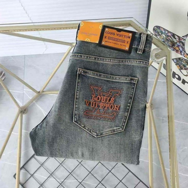 루이비통  오렌지탭 스판 데님 팬츠 