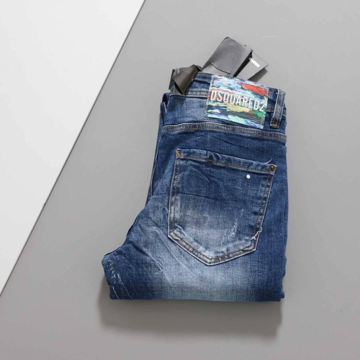 디스퀘어드  스트레치 슬림 핏 데님팬츠 