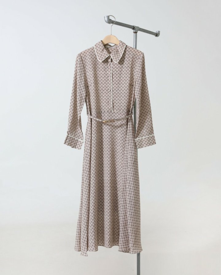 발렌티노  로고 패턴 원피스 