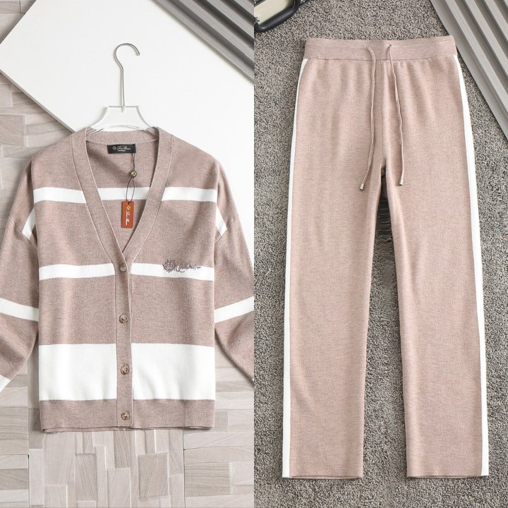 로로피아나   여성 캐시미어 가디건 세트