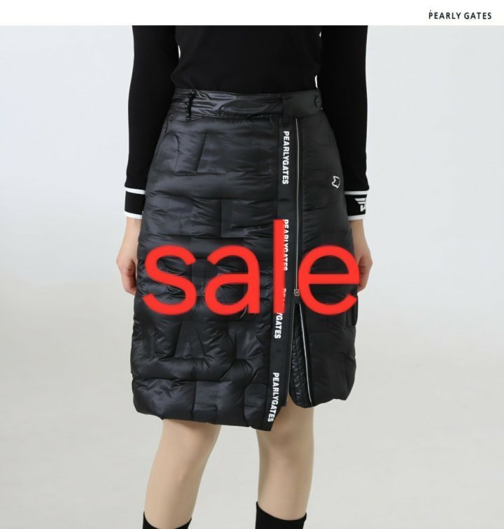 파리게이츠  여성 지퍼슬라이스 다운 롱 패딩스커트 