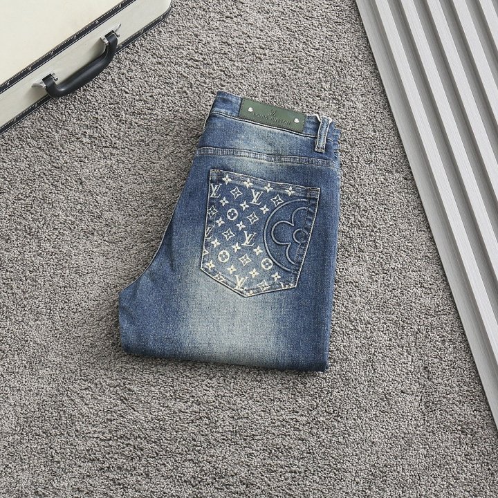 루이비통   모노자가드 포켓포인트 스판 데님 워싱진 