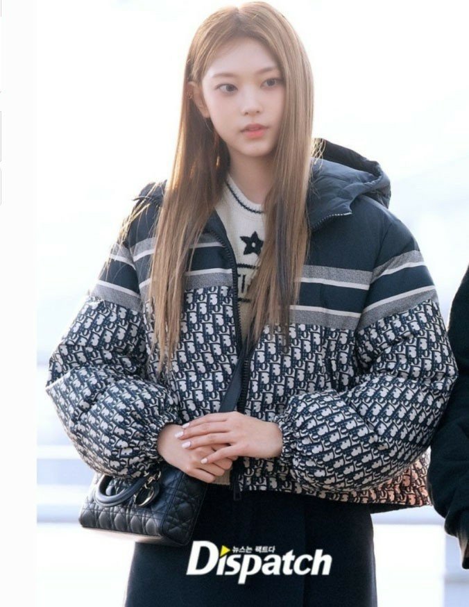 디올  오블리크 크롭 다운패딩