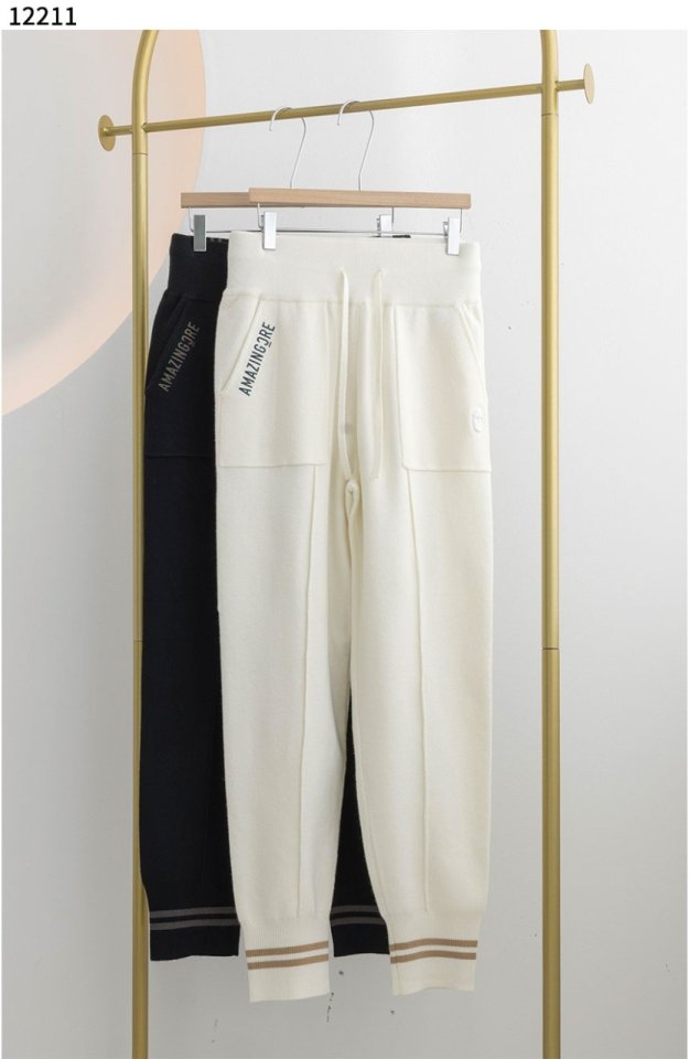 어메이징 크리  여성 니트 조거 팬츠 