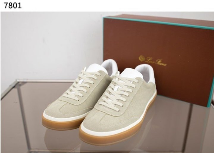 로로피아나   Tennis Walk 스웨이드 스니커즈 