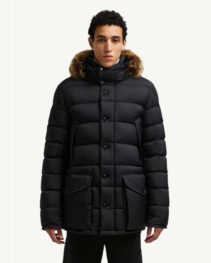 몽클레어  클루니 후드 퍼 다운 패딩 