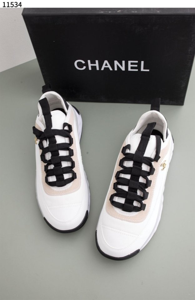 샤넬   여성 믹스드파이버 스니커즈 
