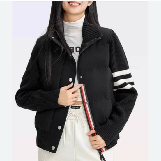 톰브라운  다운 필드 울샤이니 크롭 자켓