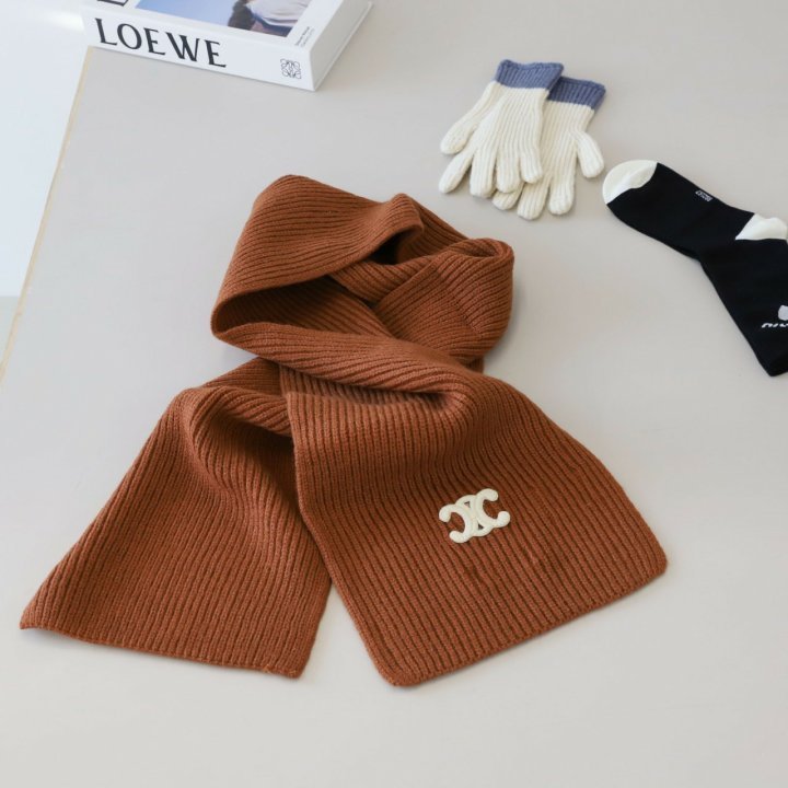 셀린느  트리오페 울 머플러 