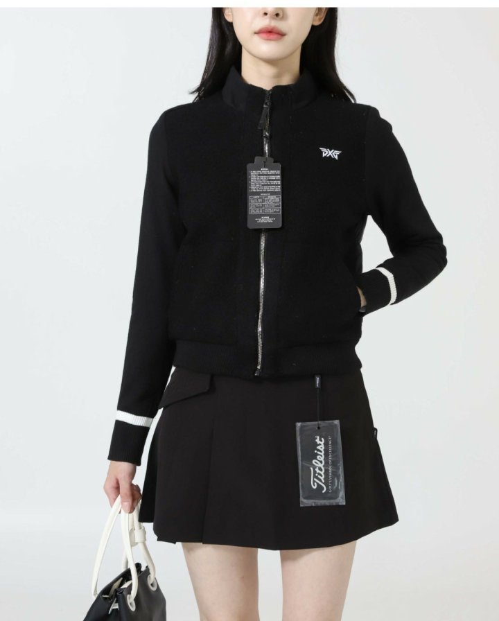 PXG  우먼 윈터 니트 하이브리드 다운 가디건