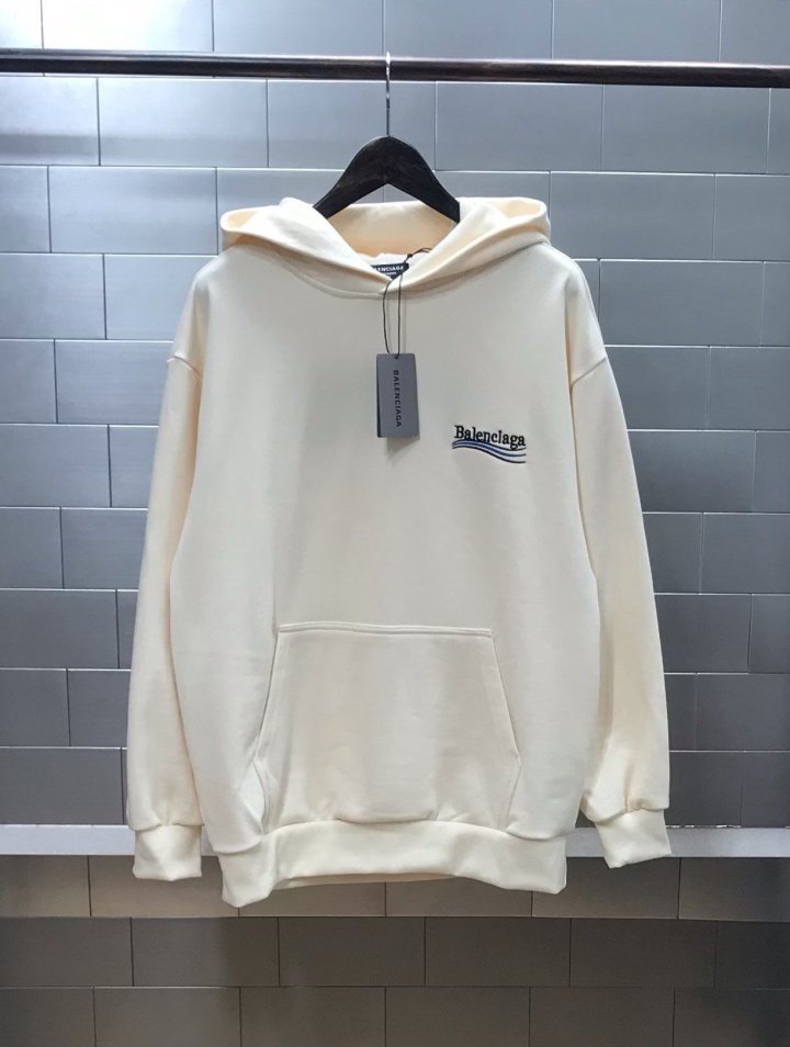 발렌시아가  웨이브자수 오버핏 후디 