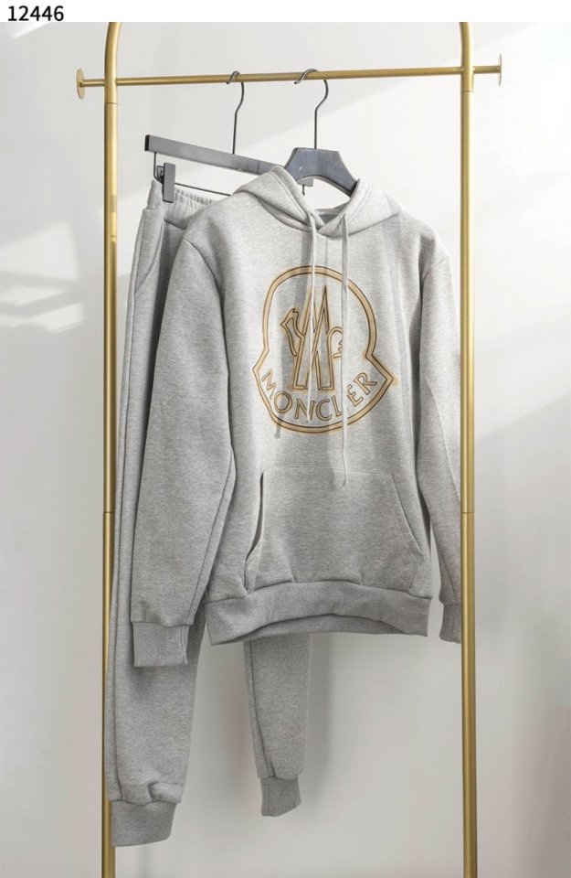 몽클레어   빅로고 후드티 기모 트레이닝 세트 