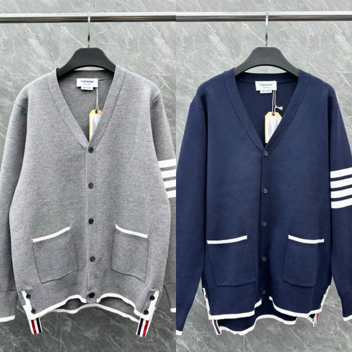 톰브라운  포켓스티치 메리노울 가디건