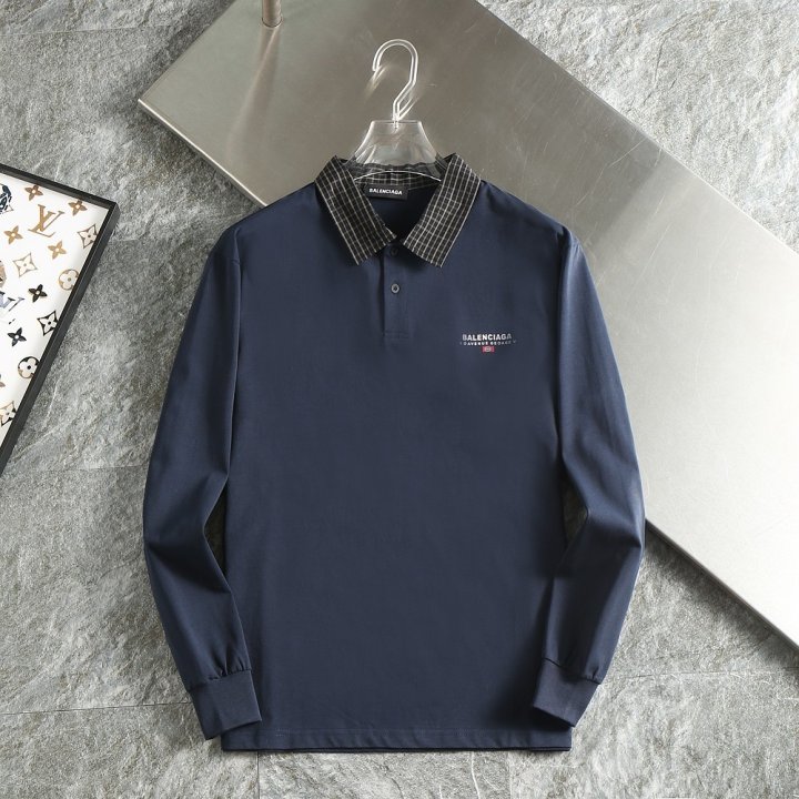 발렌시아가  유니티 스포츠 롱슬리브 카라티셔츠