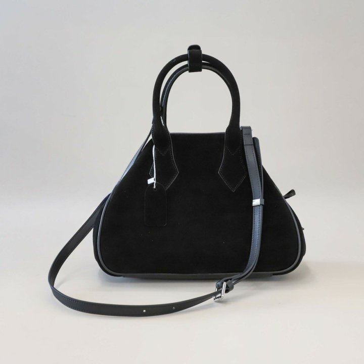 더로우  스웨이드 숄더 토트백