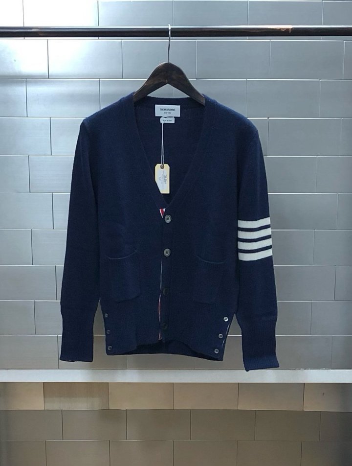 톰브라운  4BAR 셰틀랜드 울 가디건 