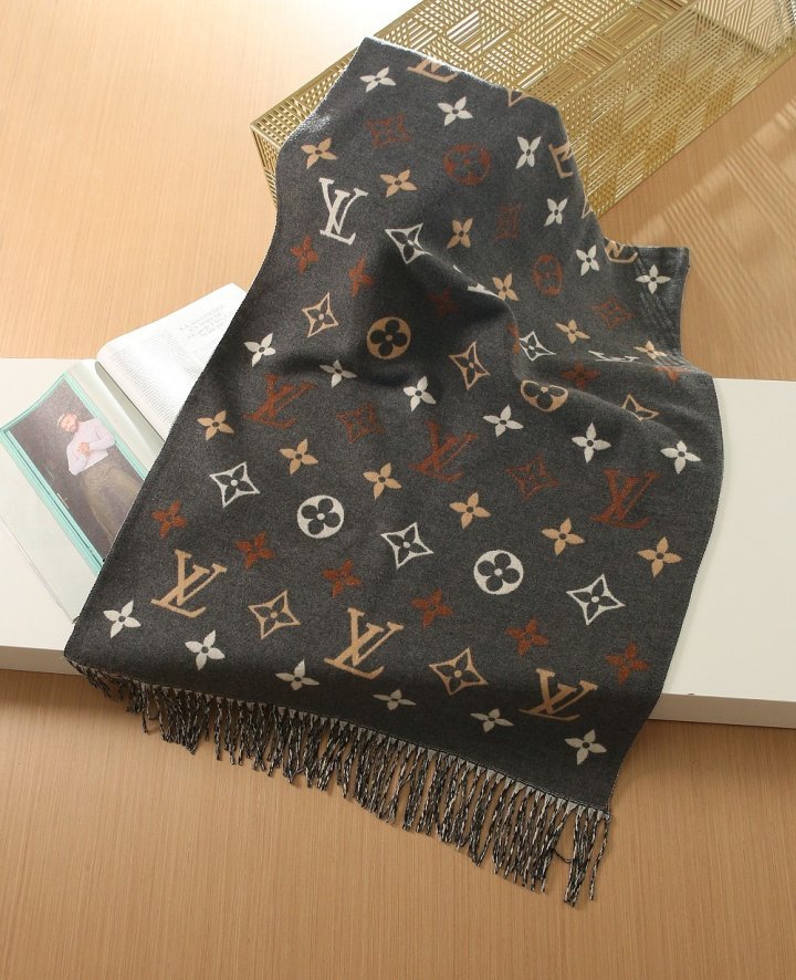 루이비통  리버시블 캐시미어 숄머플러