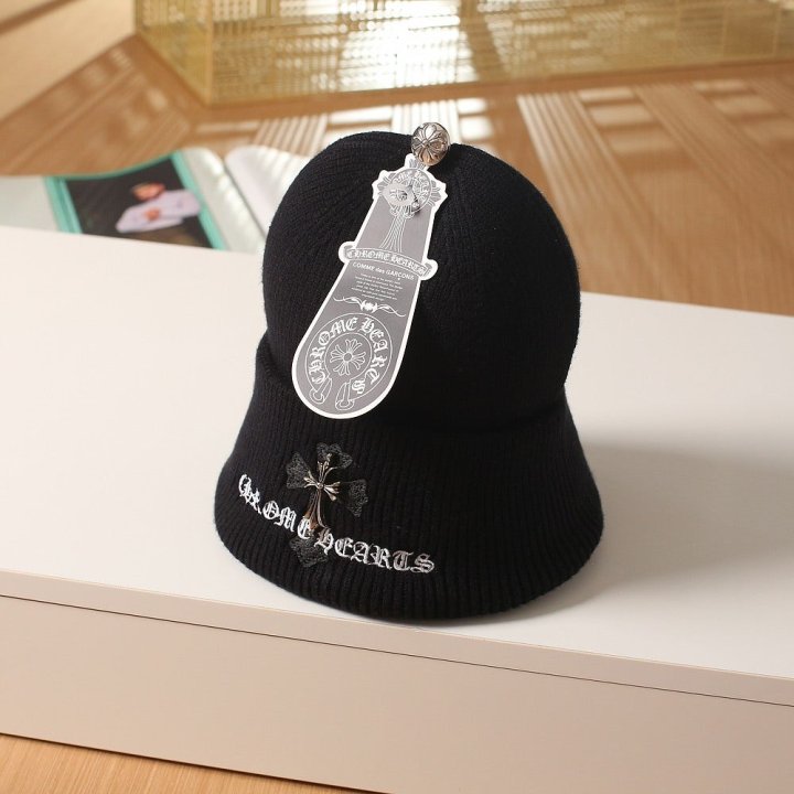 크롬하츠  로고 울니트 비니