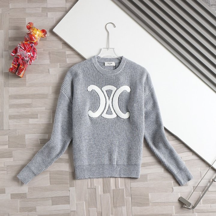 셀린느  여성 빅로고 베이직 울니트